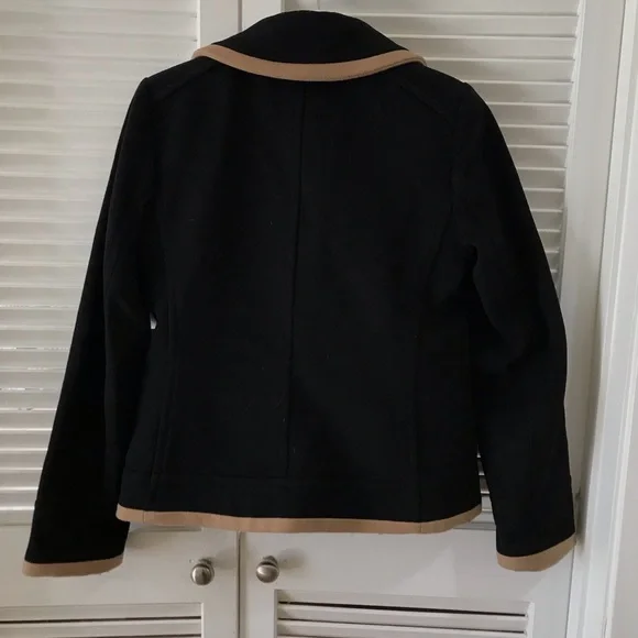 Excellent J. Crew Nello Gori Black wool Peacoat - Picture 3 of 4